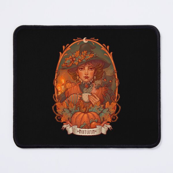 Item preview, Aesthetic Autumn Witch Cozy Coffee Time designed and sold by MarisolStanton.