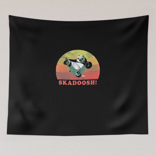 Item preview, Kung-Fu-Bear-Skadoosh-Retro-Circle-Portrait designed and sold by reynahamb.
