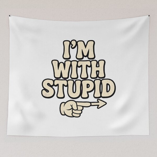 Item preview,  I'm With Stupid Funny Arrow  designed and sold by Moad Fahim.