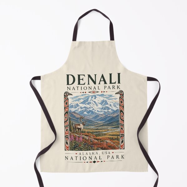 Item preview, Denali National Park, Alaska, USA [Letterpress Woodblock] designed and sold by elektronen.