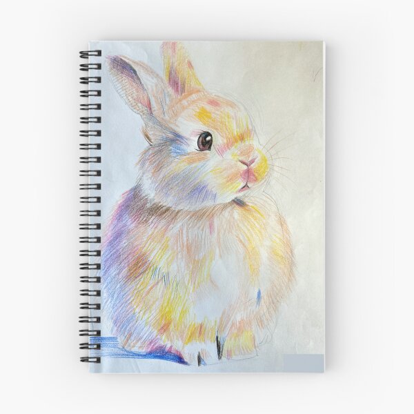 Item preview, Rainbow Bunny Rabbit Print – Cute Kids Animal Art designed and sold by albertmama.