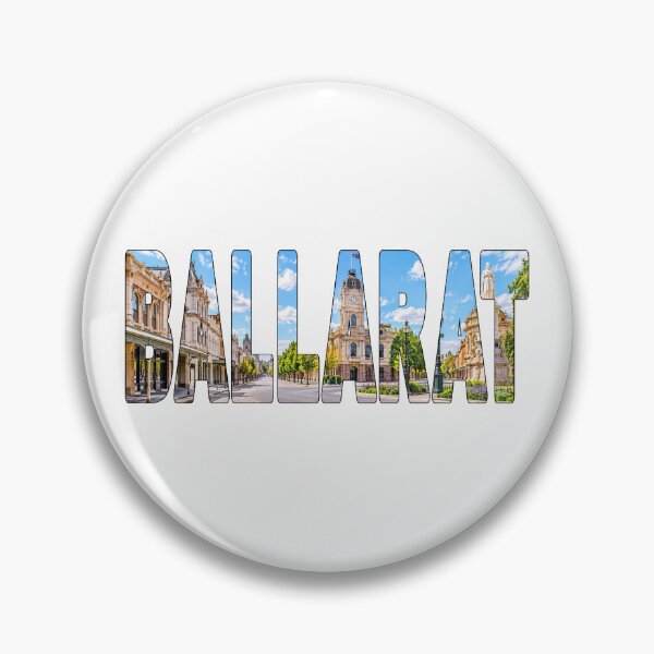 Item preview, BALLARAT - Victoria Australia Town City Composite Tourist Sticker Tee designed and sold by Adam Gormley.