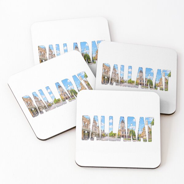 Item preview, BALLARAT - Victoria Australia Town City Composite Tourist Sticker Tee designed and sold by Adam Gormley.