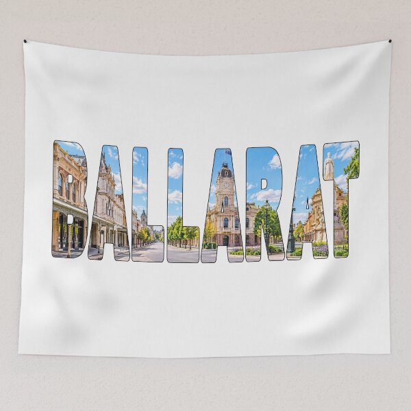 Item preview, BALLARAT - Victoria Australia Town City Composite Tourist Sticker Tee designed and sold by Adam Gormley.