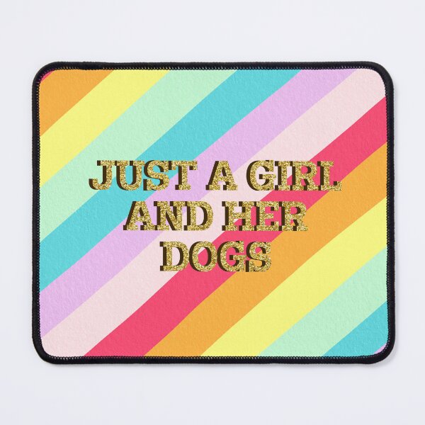 Item preview, Just a girl and her dogs stripes designed and sold by Ana Gorozpe.