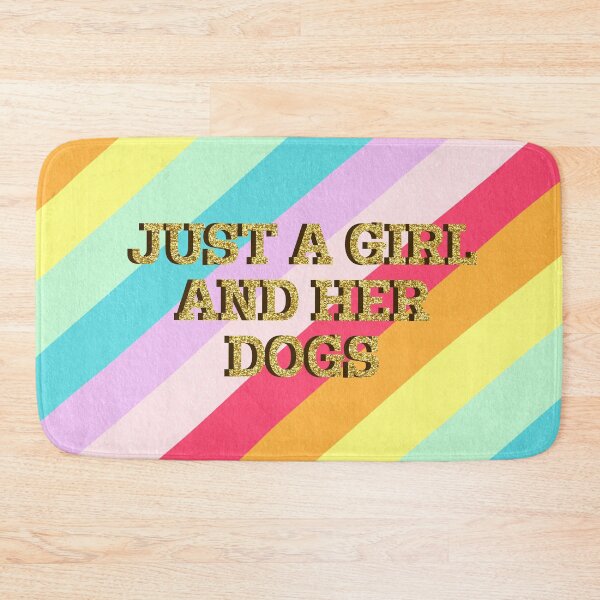 Item preview, Just a girl and her dogs stripes designed and sold by Ana Gorozpe.
