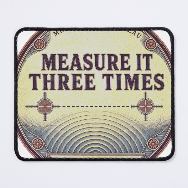Item preview, Measure It Three Times Sonography Measurement Medallion designed and sold by BoosterShop.