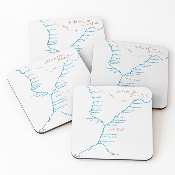 Item preview, Ricketts Glen falls map designed and sold by KPcaptures.