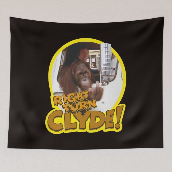 Item preview, Right Turn Clyde Orangutan Funny Quote designed and sold by Hector-Studio.