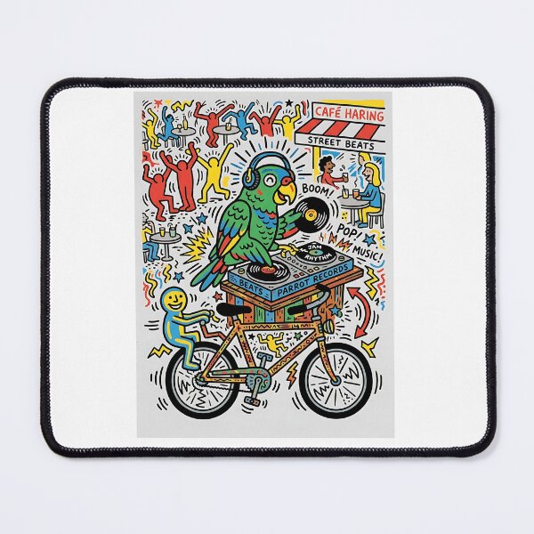 Item preview, Pionus Vinyl Bicycle DJ designed and sold by PictoVibe.
