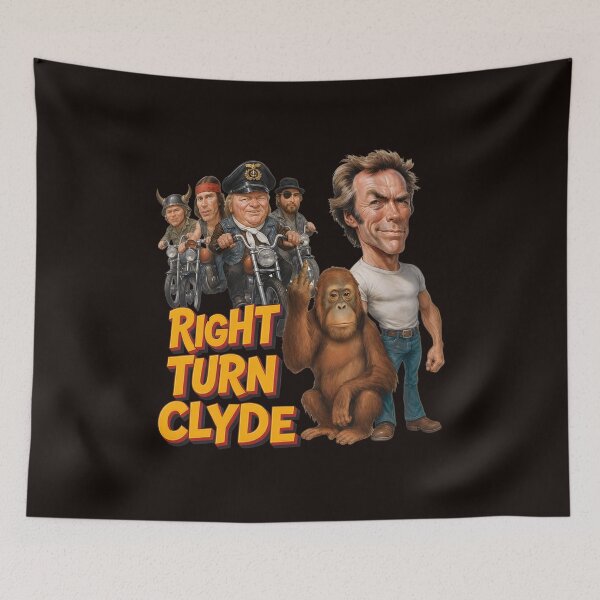 Item preview, RIGHT TURN CLYDE Caricature Film Art designed and sold by Hector-Studio.