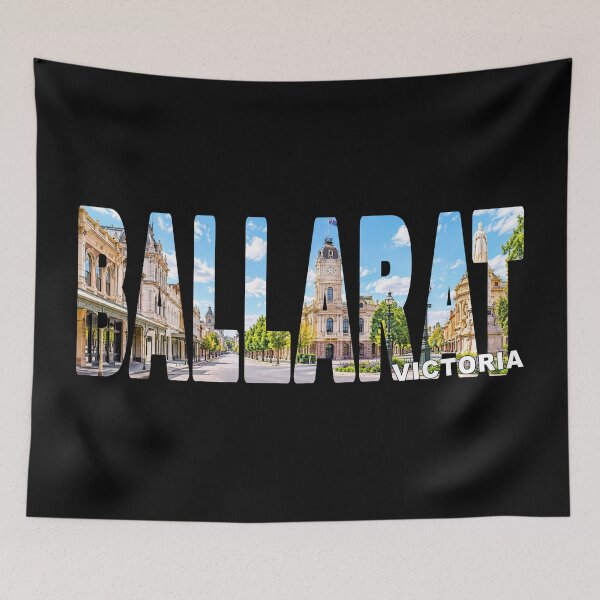 Item preview, BALLARAT Victoria - Australia Town City Composite Tourist Sticker Tee designed and sold by Adam Gormley.