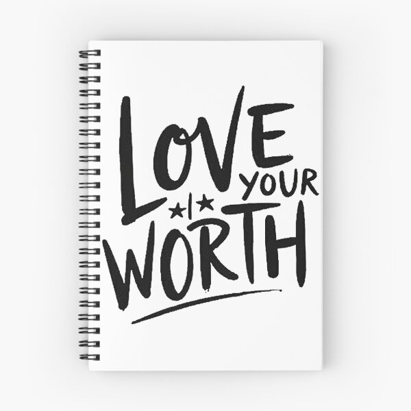 Item preview, Love Your Worth Hand Lettering Tattoo Flash Design designed and sold by Qubivibe.