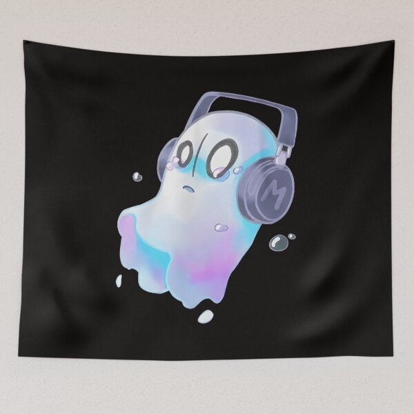 Item preview, Crying Ghost Headphones Music Tears  designed and sold by WarmTones.