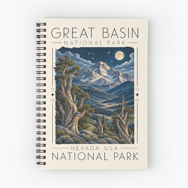 Item preview, Great Basin National Park, Nevada, USA [Vintage Illustration] designed and sold by elektronen.