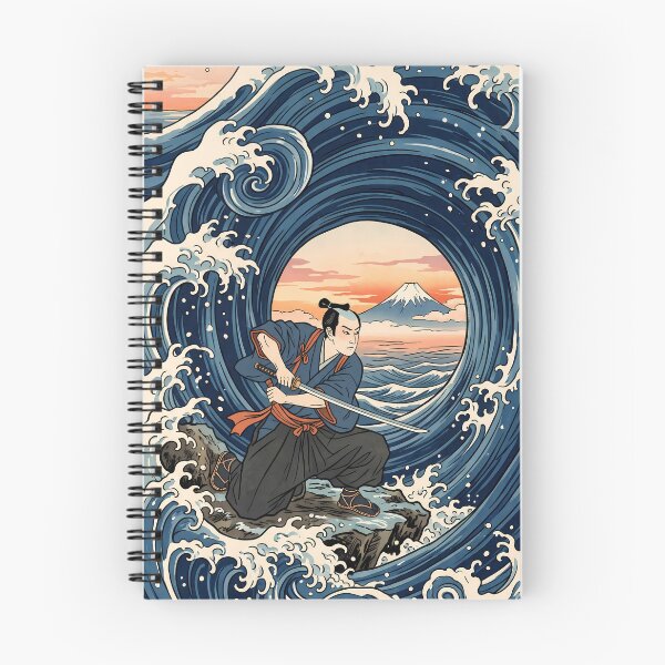 Item preview, Samurai Warrior Amid Great Wave and Mount Fuji designed and sold by TokyoUkiyoHouse.