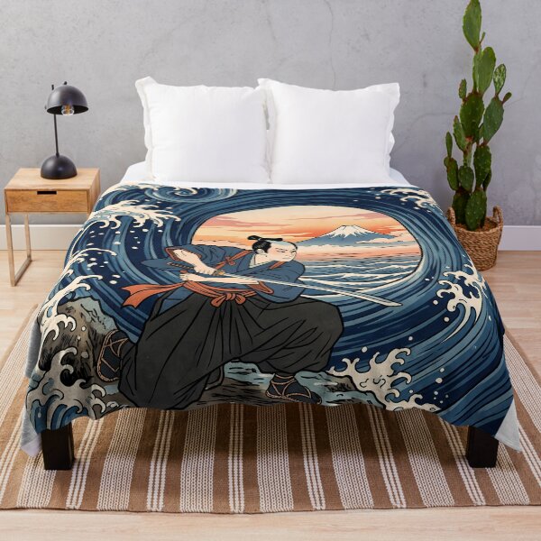 Item preview, Samurai Warrior Amid Great Wave and Mount Fuji designed and sold by TokyoUkiyoHouse.