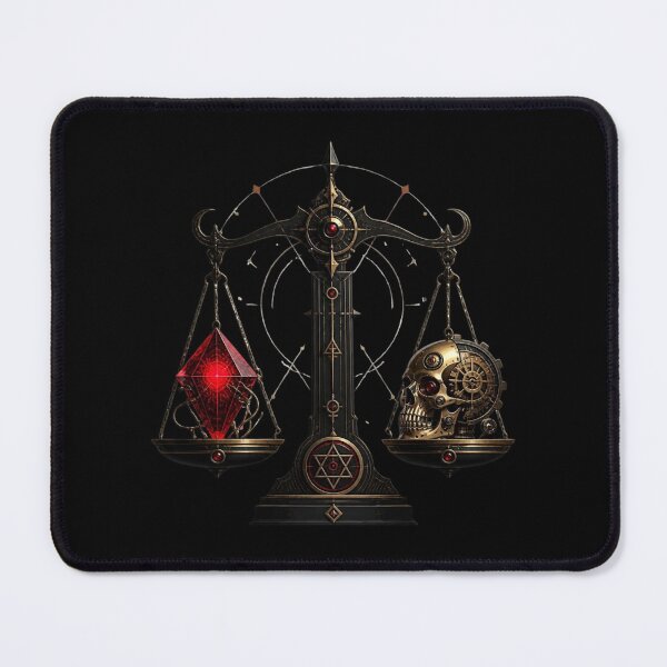 Item preview, Steampunk Alchemical Scales Clockwork Skull designed and sold by LazyDayzCo.