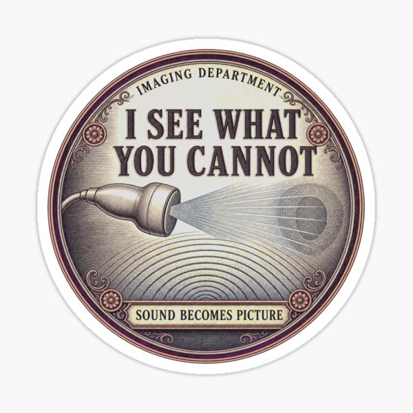 Item preview, I See What You Cannot Sonography Imaging Medallion designed and sold by BoosterShop.