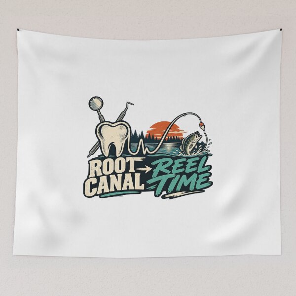 Item preview, Dentist Fishing T-Shirt – Root Canal to Reel Time Funny Dental Gift designed and sold by OFFSHIFT1.