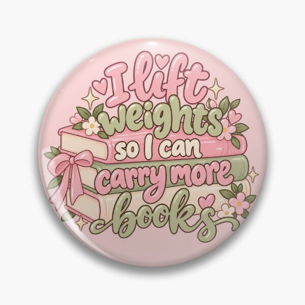 Item preview, I Lift Weights So I Can Carry More Books | Bookish Gym Sticker designed and sold by morgan-lopez-.