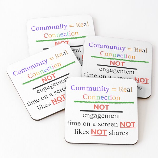 Item preview, Real Community = Real Connection designed and sold by MAC Art&Designs.