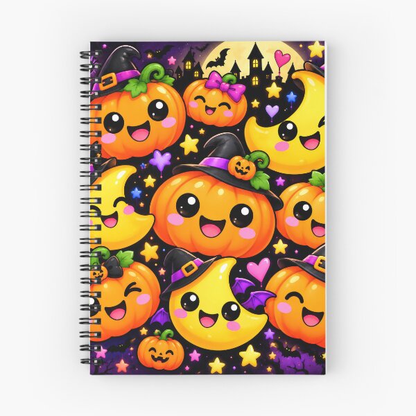 Item preview, Cute Halloween Pumpkins & Moons – Kawaii Spooky Night Design designed and sold by IMuDesigner.