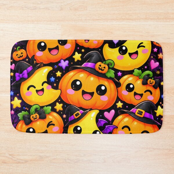 Item preview, Cute Halloween Pumpkins & Moons – Kawaii Spooky Night Design designed and sold by IMuDesigner.