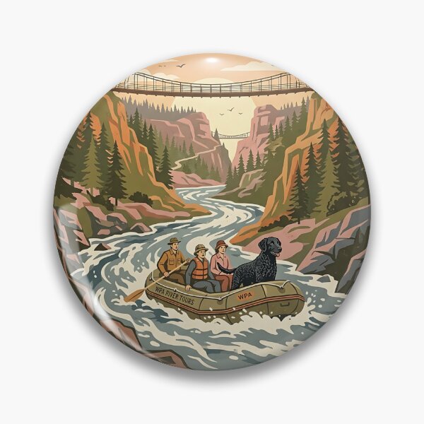 Item preview, Curly-Coated River Rafter designed and sold by PictoVibe.