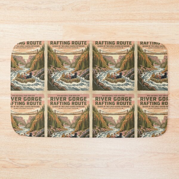 Item preview, Curly-Coated River Rafter designed and sold by PictoVibe.