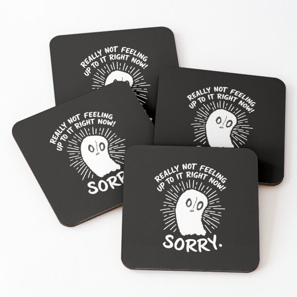 Item preview, Pixel Ghost Not Feeling It Right Now Sorry designed and sold by WarmTones.