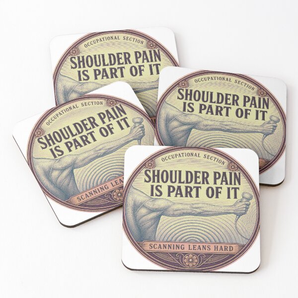 Item preview, Shoulder Pain Is Part Of It Sonography Occupational Disease Medallion designed and sold by BoosterShop.