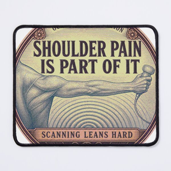 Item preview, Shoulder Pain Is Part Of It Sonography Occupational Disease Medallion designed and sold by BoosterShop.