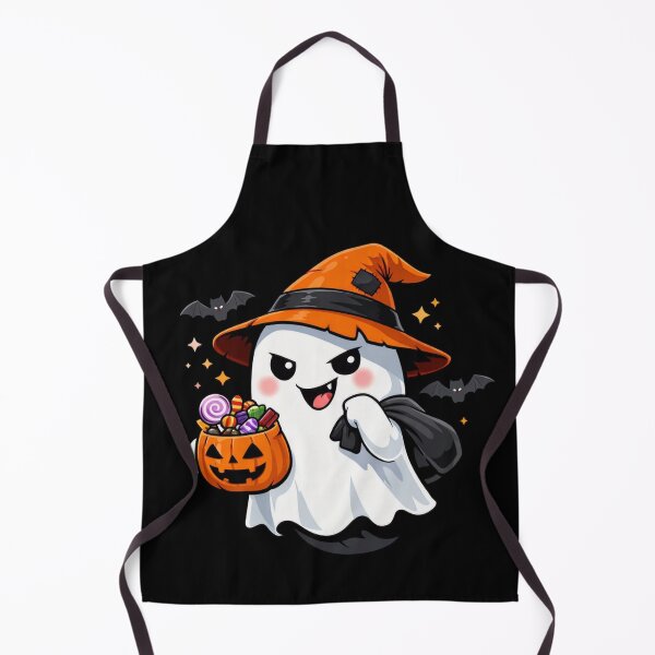 Item preview, Trick‑or‑Treat Ghost – Cute Halloween Candy Art designed and sold by aliyehc.