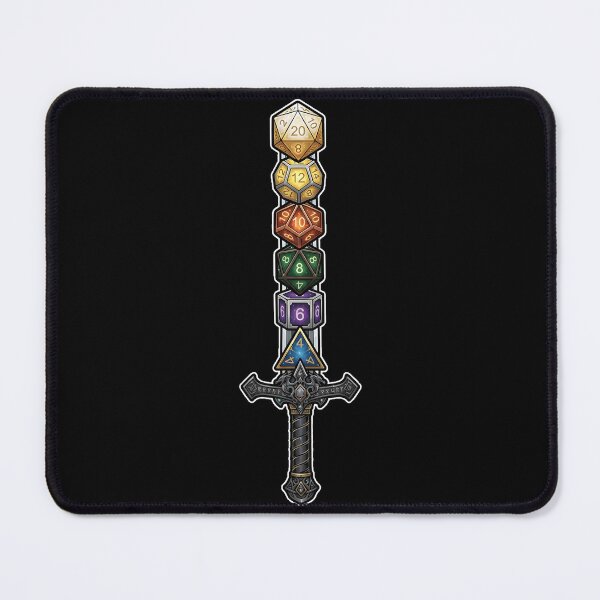 Item preview, Fantasy RPG Polyhedral Dice Sword - Tabletop Gamer Gift Art designed and sold by DuckOddity.