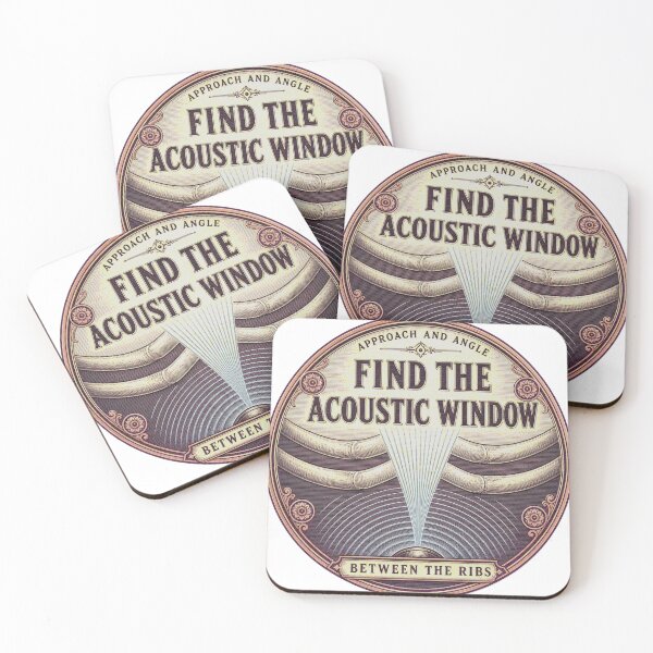 Item preview, Find The Acoustic Window Sonography Sound Window Medallion designed and sold by BoosterShop.