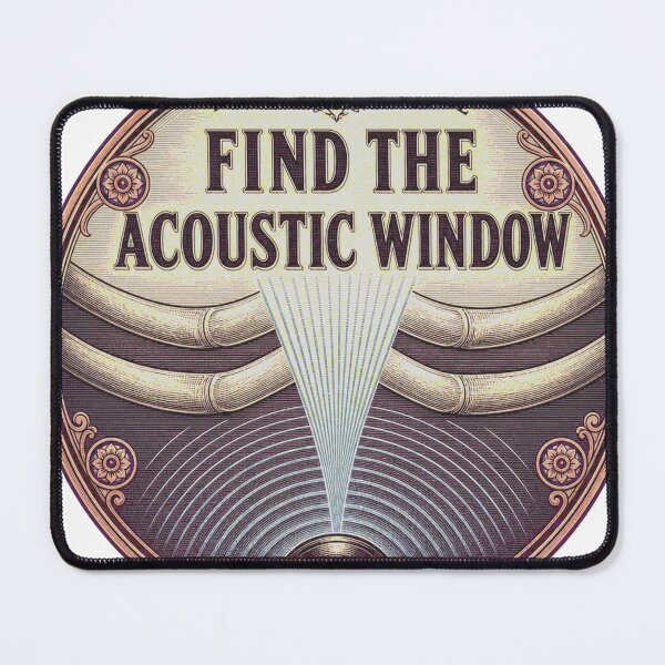 Item preview, Find The Acoustic Window Sonography Sound Window Medallion designed and sold by BoosterShop.