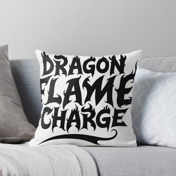 Item preview, DRAGON FLAME CHARGE - Bold Black Ink Typography designed and sold by Qubivibe.