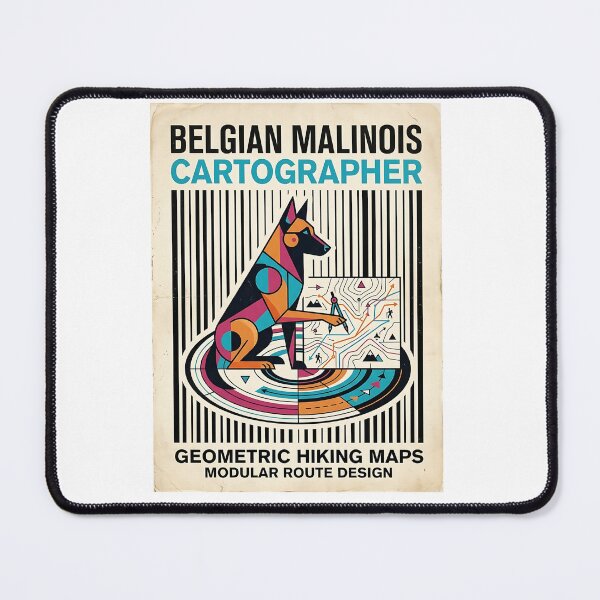Item preview, Belgian Malinois Hiking Cartographer designed and sold by PictoVibe.