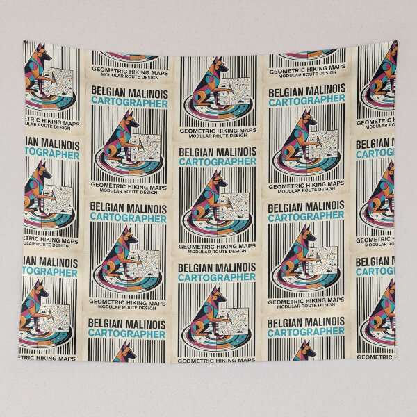 Item preview, Belgian Malinois Hiking Cartographer designed and sold by PictoVibe.