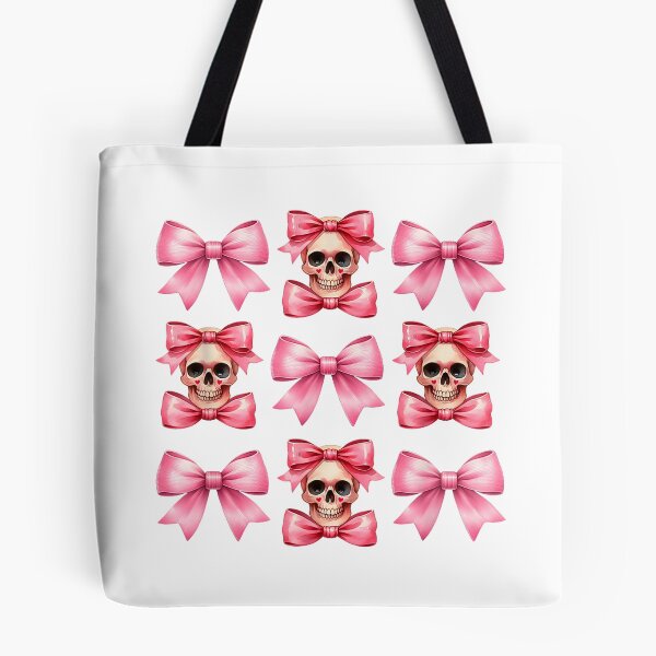 Item preview, Halloween Coquette Pink Bow Pink Mini Skull Squad T-Shirt designed and sold by elachhabdesign.