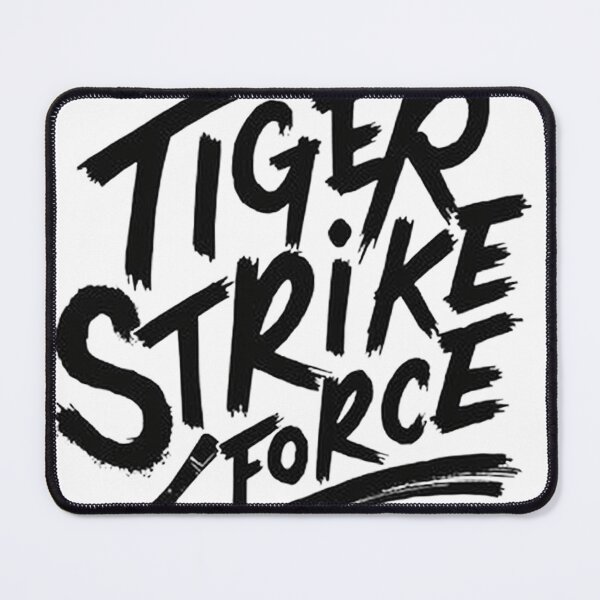 Item preview, TIGER STRIKE FORCE - Bold Black Ink Hand Lettering Design designed and sold by Qubivibe.