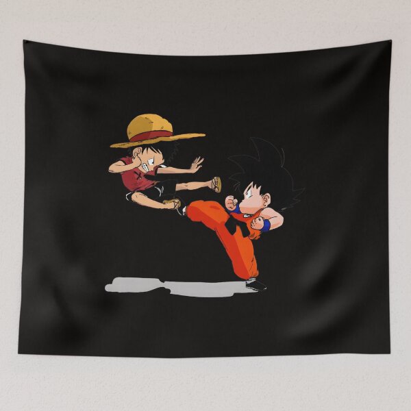 Item preview, Chibi Luffy Goku Kick Crossover designed and sold by WarmTones.