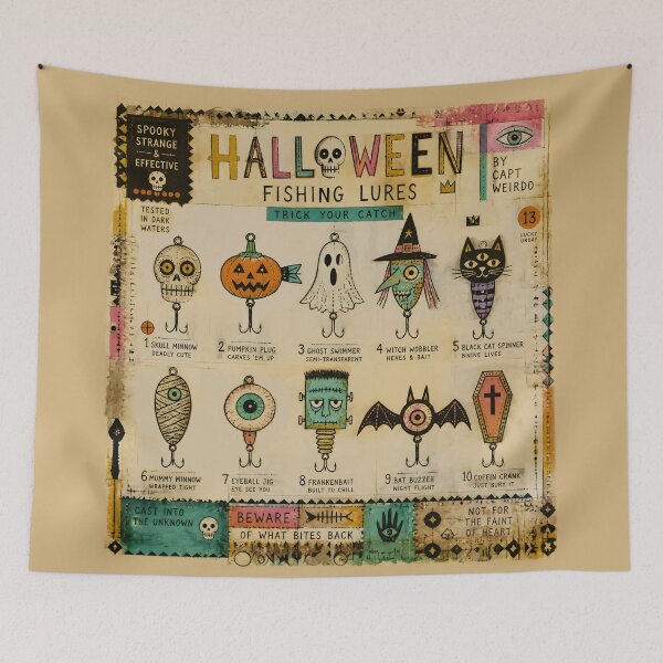 Item preview, Halloween Fishing Lures designed and sold by PictureNZ.