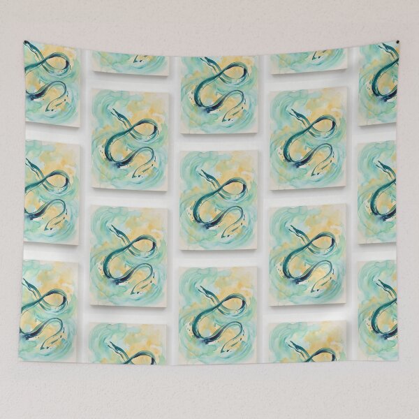 Item preview, Ribbon Eel Calligraphy Dancer designed and sold by PictoVibe.