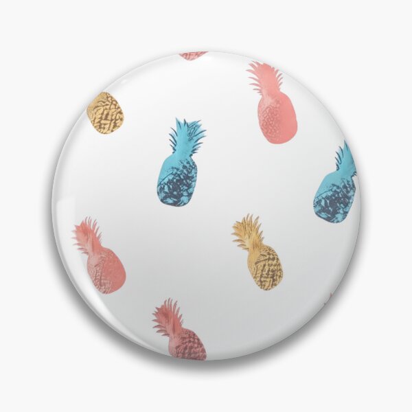 Item preview, Neon Halftone Pineapple Toss Pattern designed and sold by Alexanderhickox.