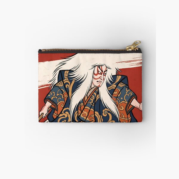 Item preview, White Haired Kabuki Renjishi Lion Dancer designed and sold by TokyoUkiyoHouse.