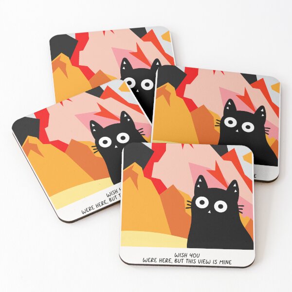 Item preview,  Swiss Alps Cat - Wish You Were Here… But This View Is Mine! designed and sold by DibujandoPorfa.