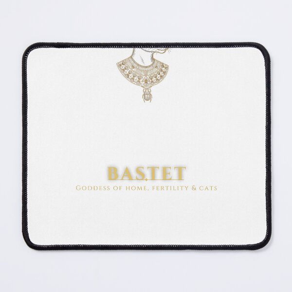 Item preview, Bastet Egyptian Cat Goddess Gold Line Art designed and sold by HexAndHearth.