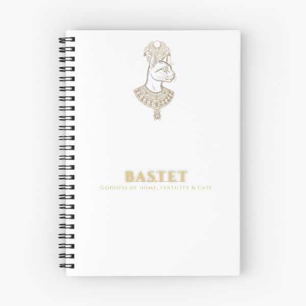Item preview, Bastet Egyptian Cat Goddess Gold Line Art designed and sold by HexAndHearth.